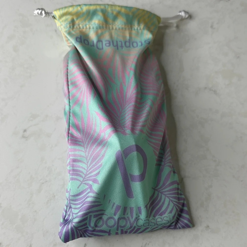 Loopy Case Mint and Lavender Phone Case with Strap